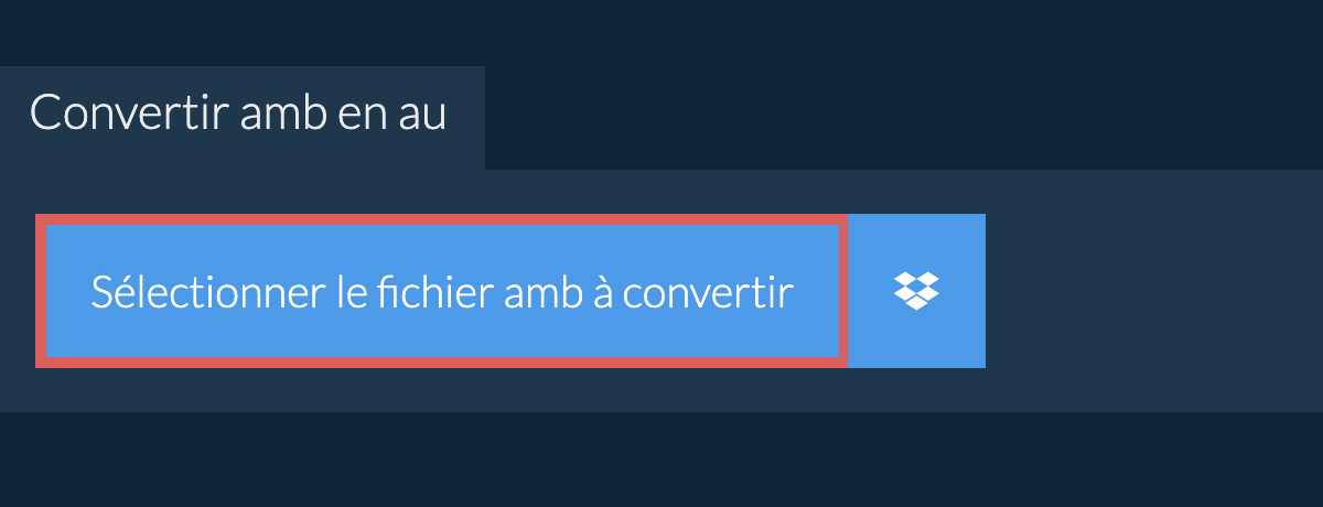 Convertir amb en au