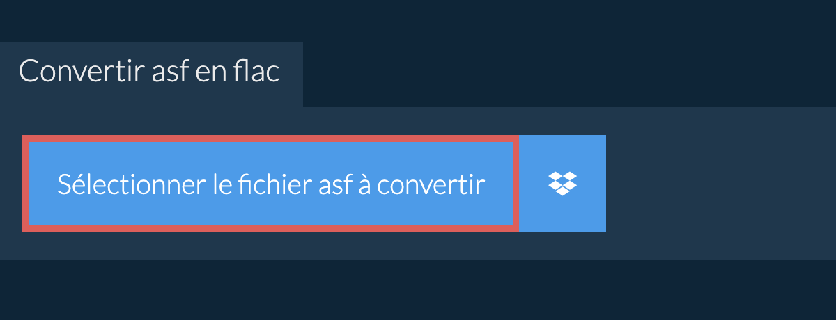 Convertir asf en flac