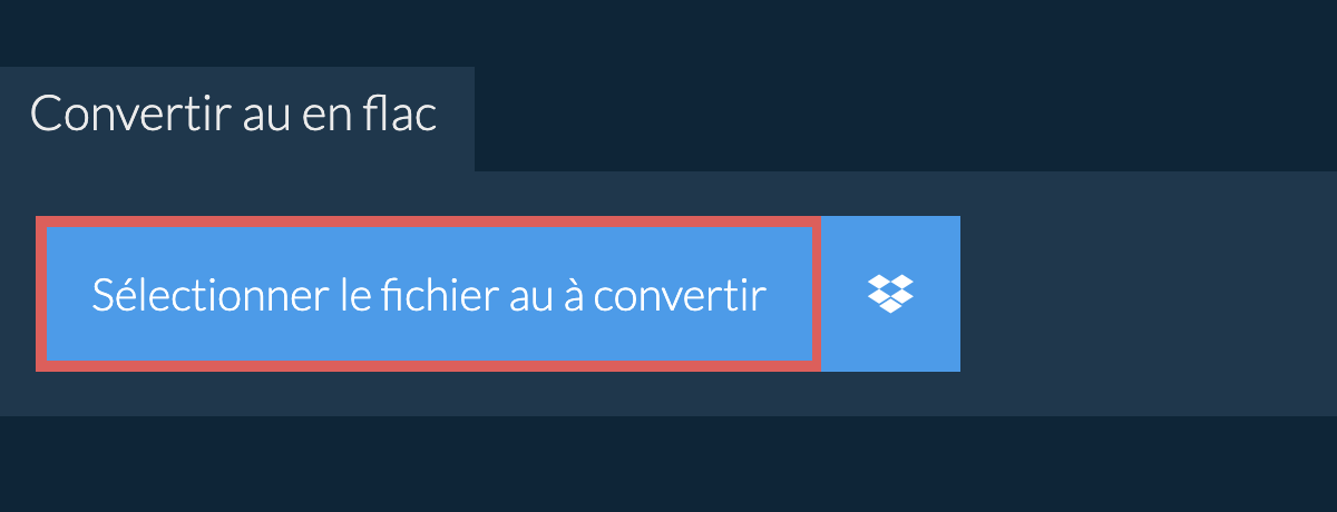 Convertir au en flac