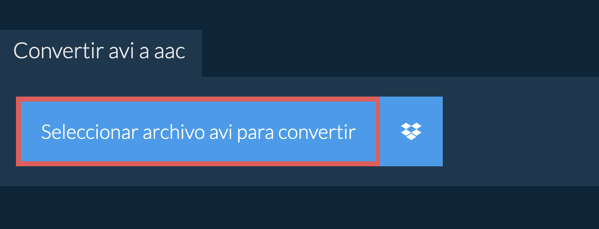 Convertir avi a aac