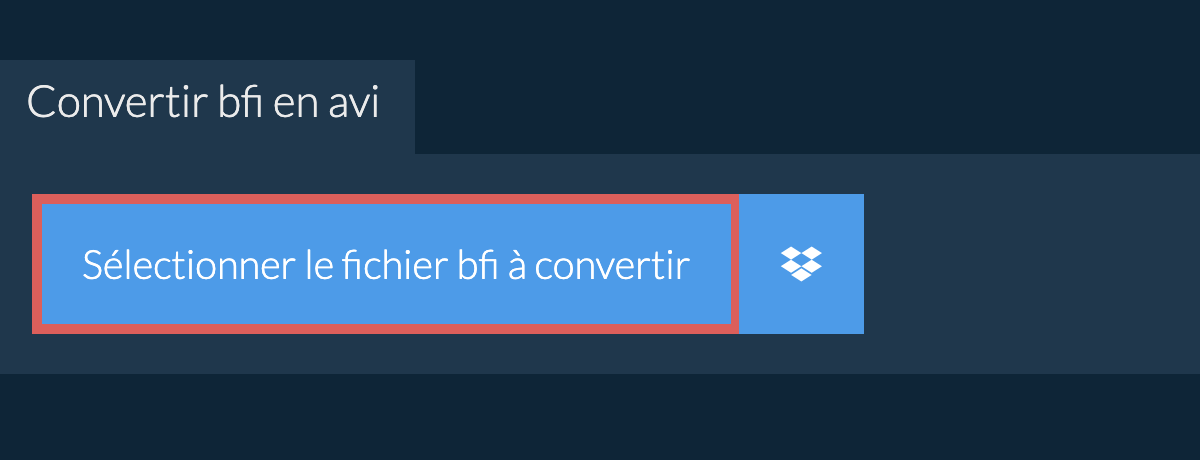 Convertir bfi en avi