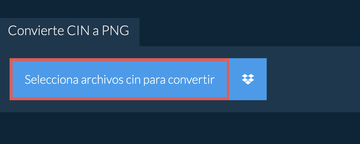 Convierte cin a png