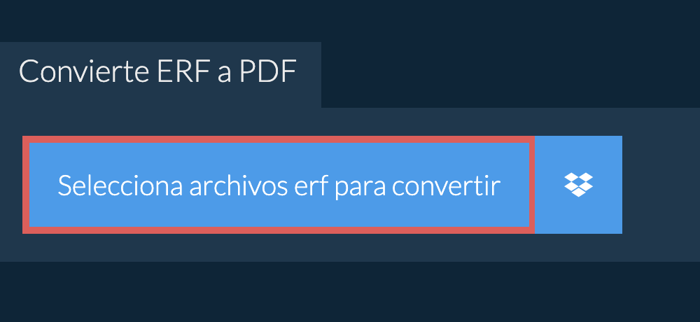 Convierte erf a pdf