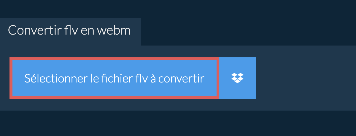 Convertir flv en webm