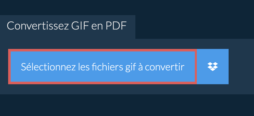 Convertissez gif en pdf