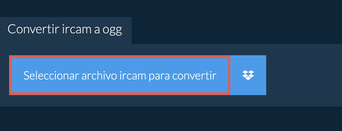 Convertir ircam a ogg