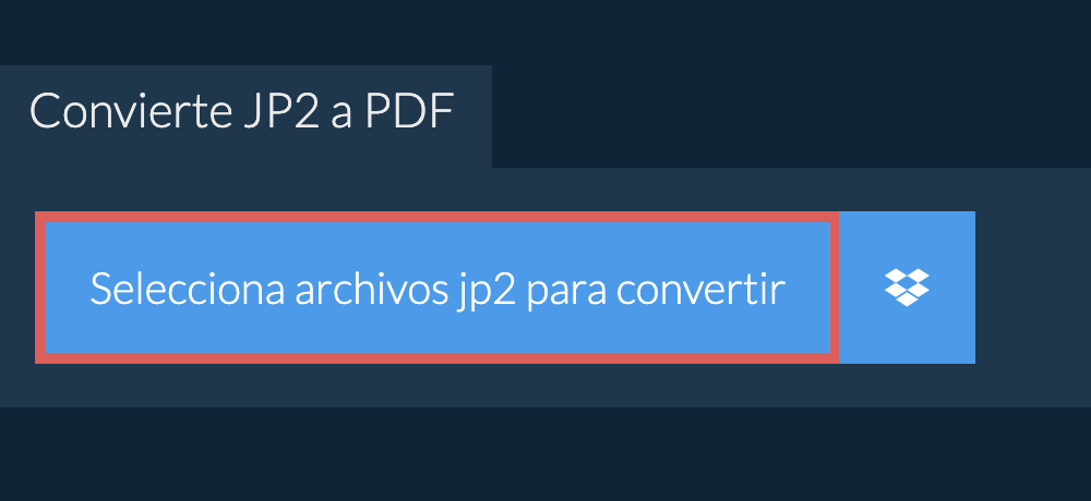 Convierte jp2 a pdf