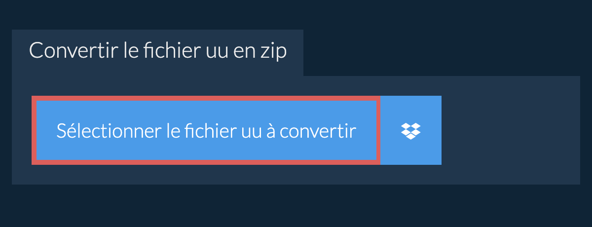 Convertir le fichier uu en zip