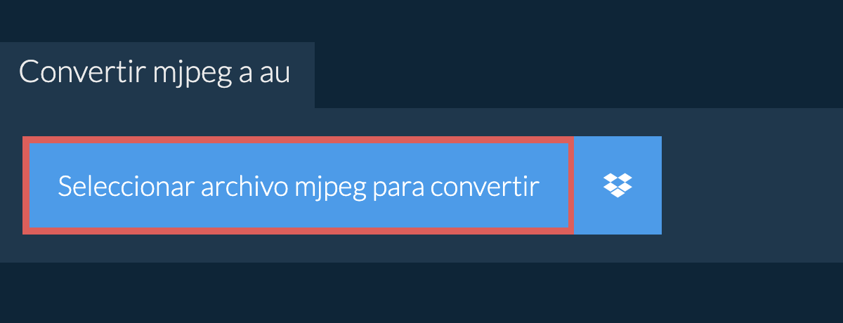 Convertir mjpeg a au