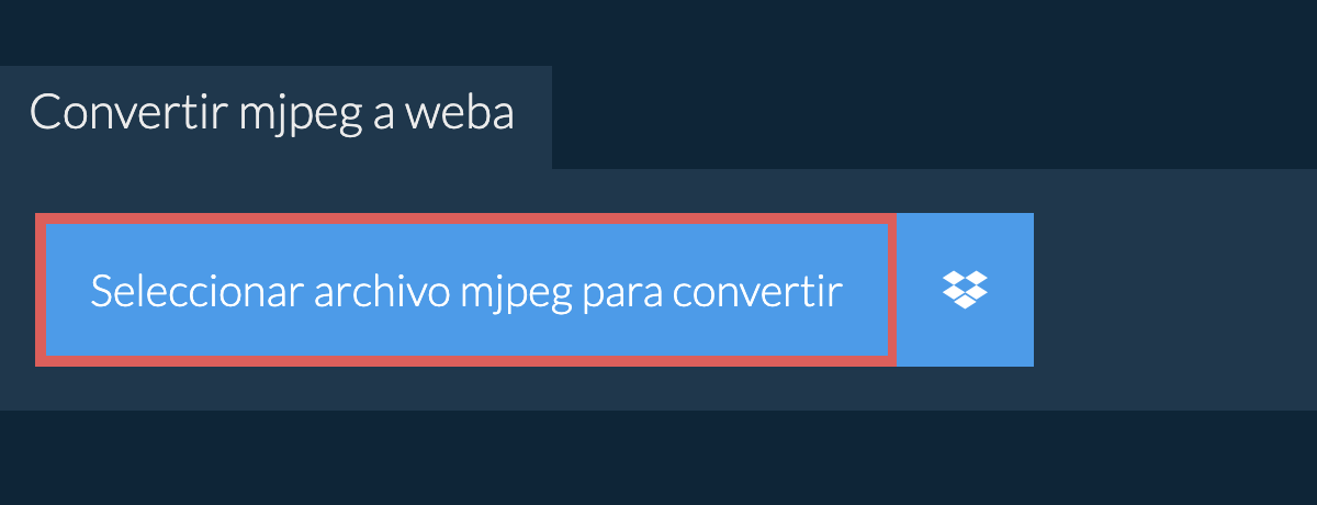 Convertir mjpeg a weba