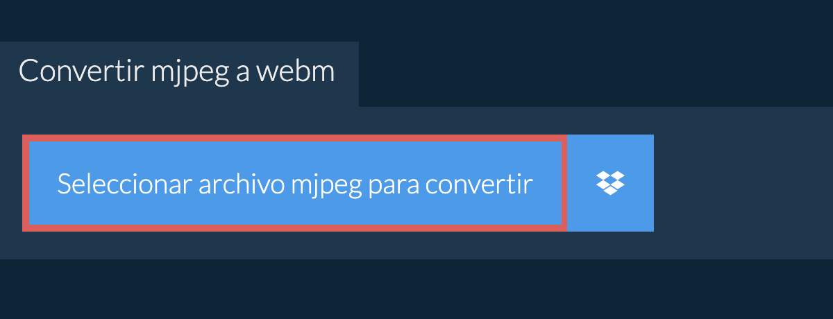 Convertir mjpeg a webm