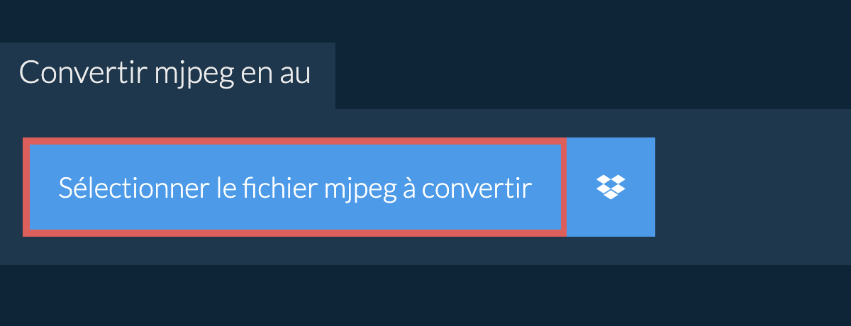 Convertir mjpeg en au