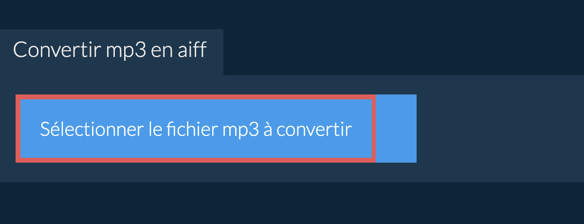 Convertir mp3 en aiff