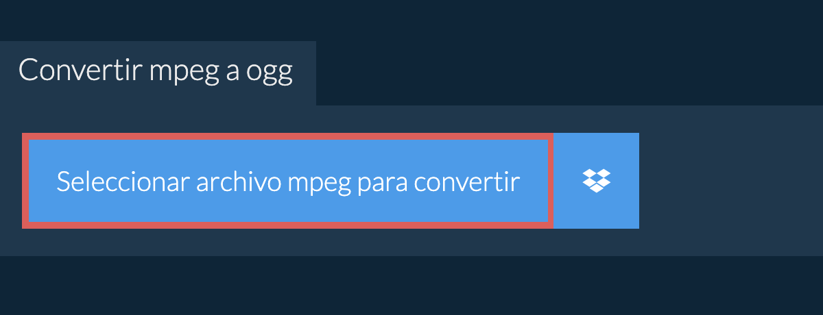 Convertir mpeg a ogg