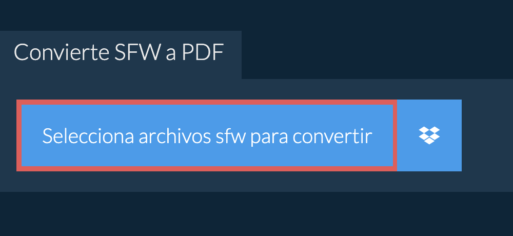 Convierte sfw a pdf