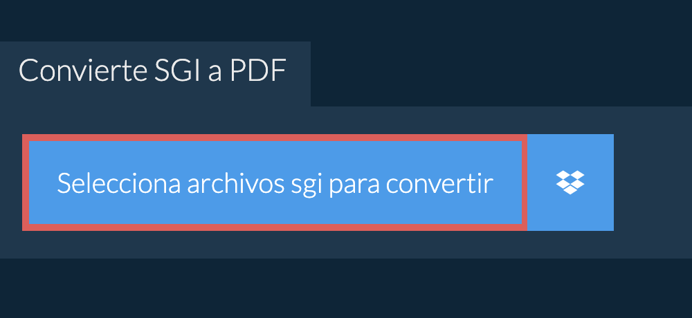 Convierte sgi a pdf