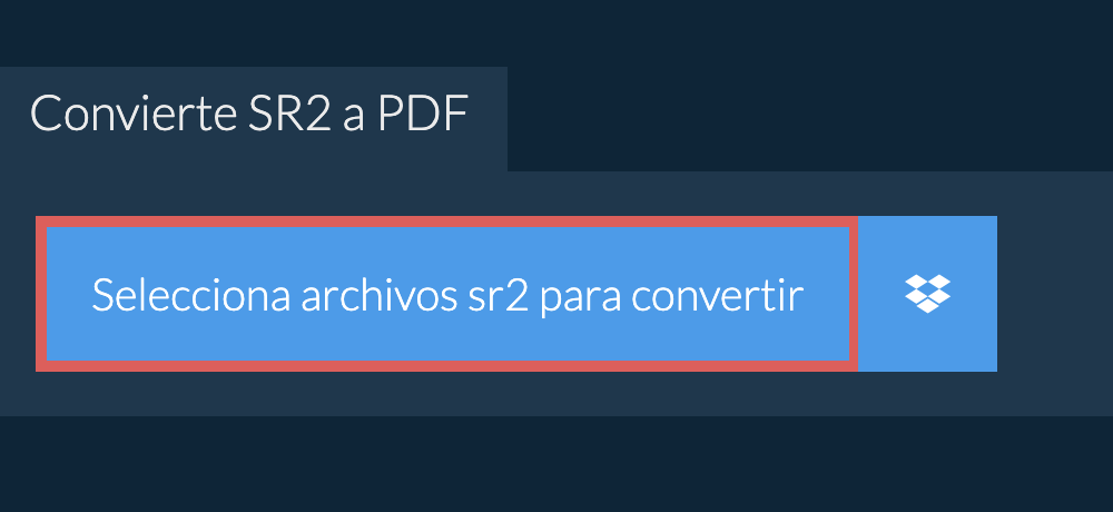 Convierte sr2 a pdf