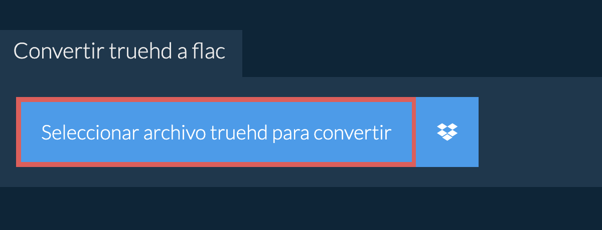 Convertir truehd a flac