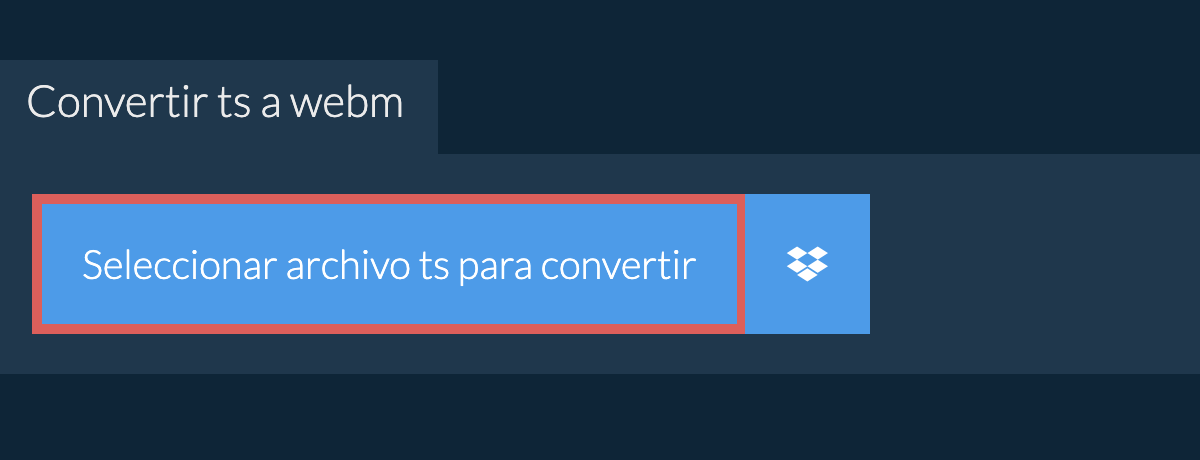 Convertir ts a webm
