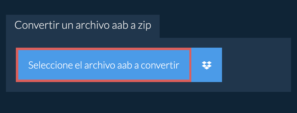 Convertir un archivo aab a zip