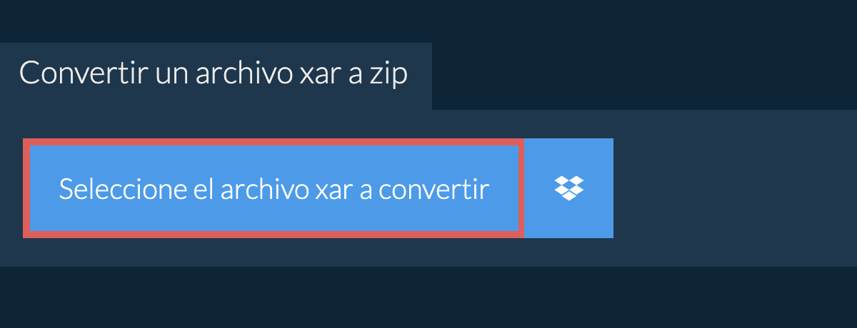 Convertir un archivo xar a zip