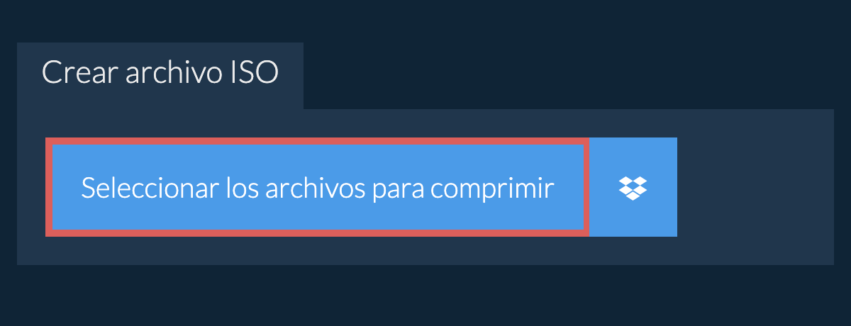 Crear archivo iso