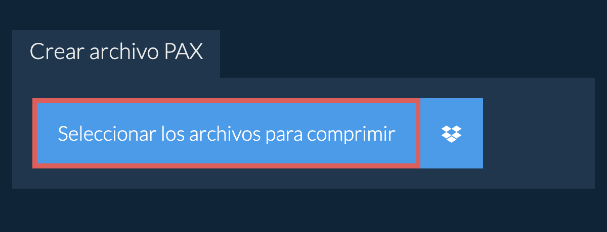 Crear archivo pax