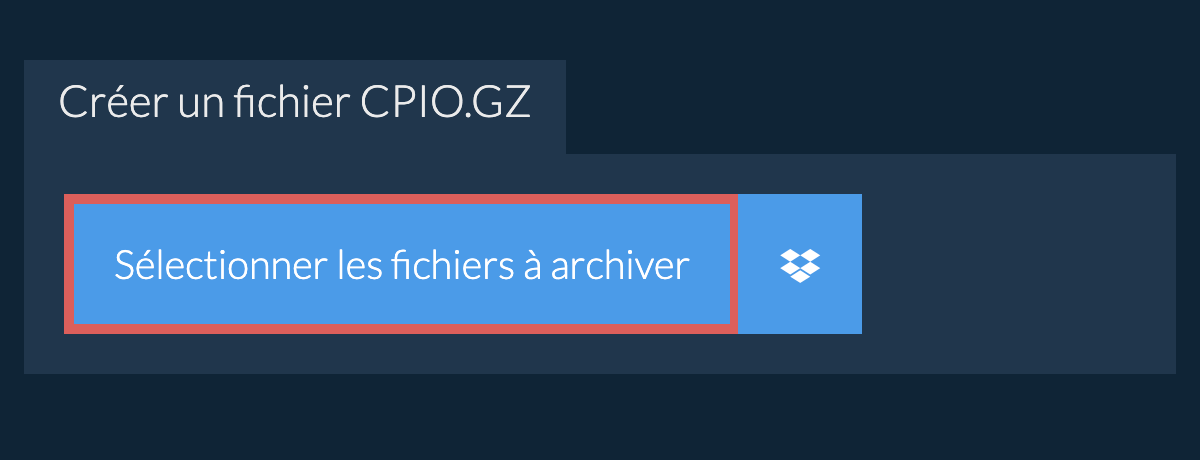 Créer un fichier cpio.gz