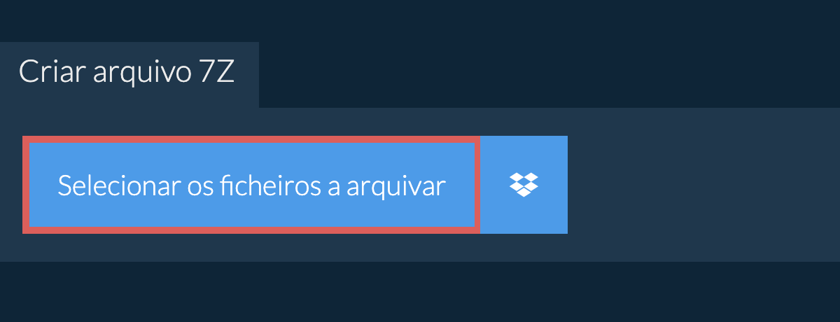 Criar arquivo 7z