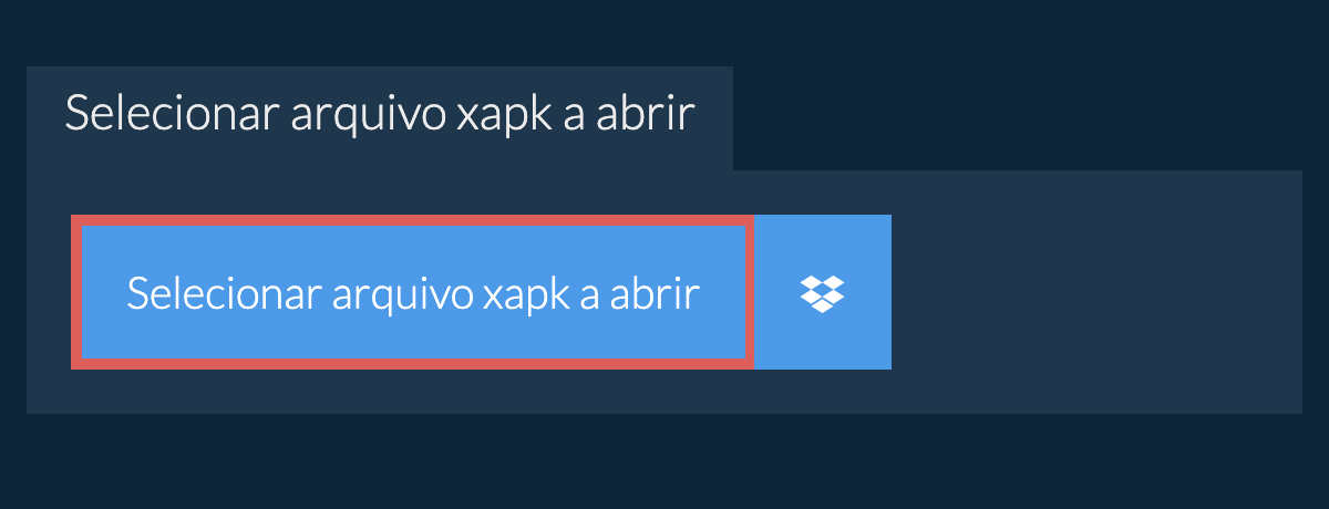 Selecionar arquivo xapk a abrir