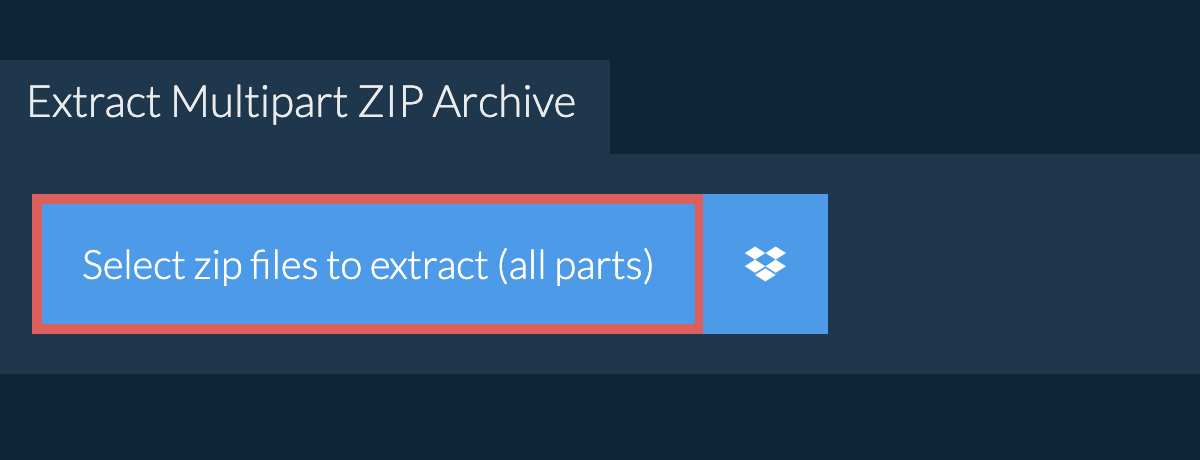 Extract zip file