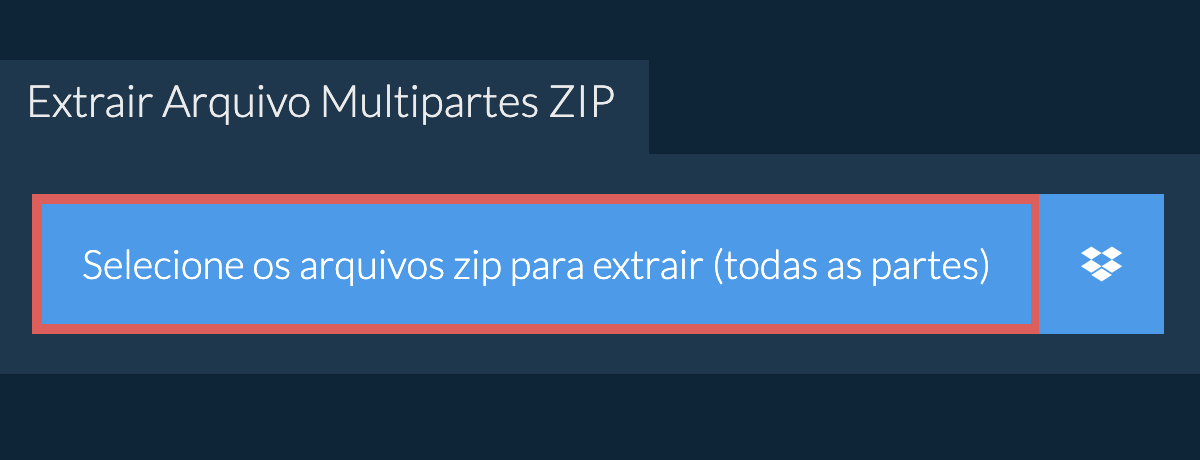 Selecionar arquivo zip a abrir