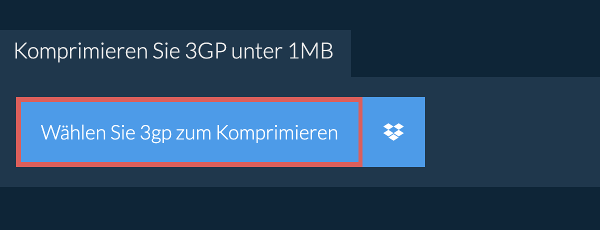 Komprimieren Sie 3gp unter 1MB