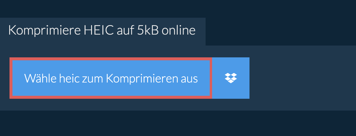 Komprimiere heic auf 5kB online