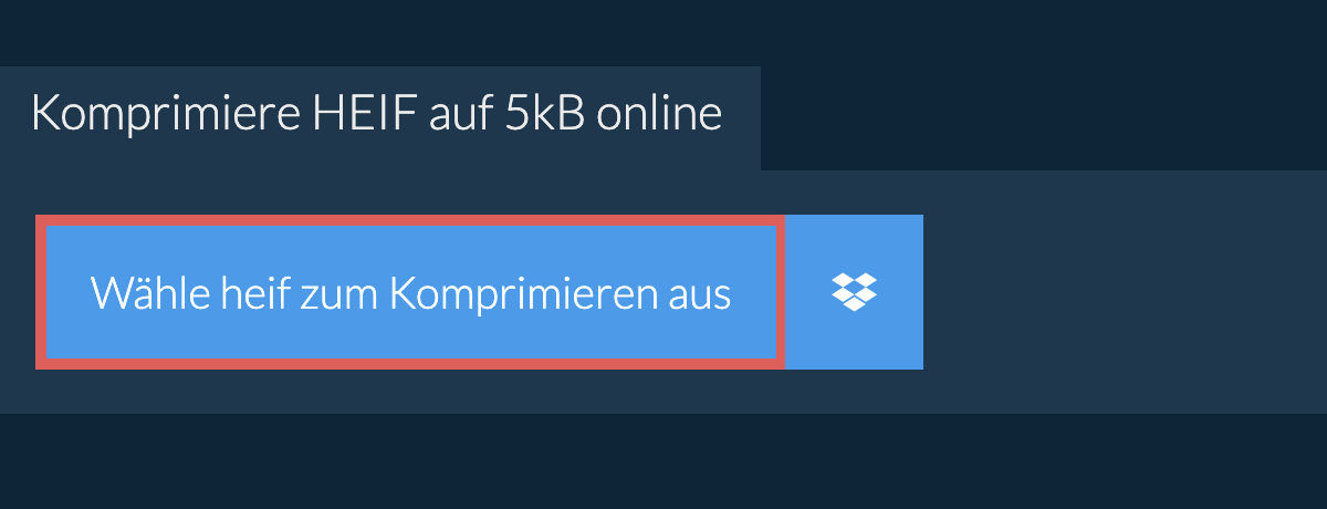 Komprimiere heif auf 5kB online