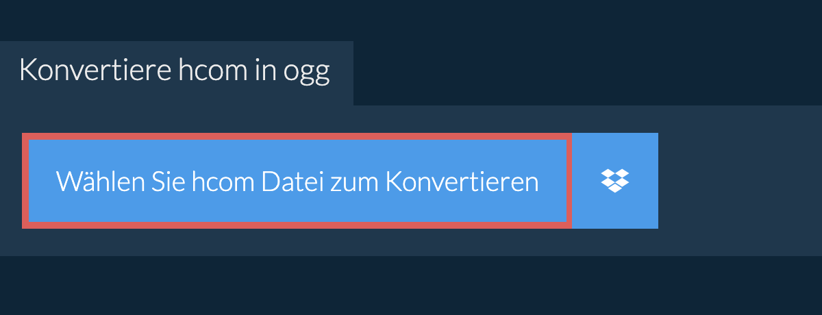 Konvertiere hcom in ogg