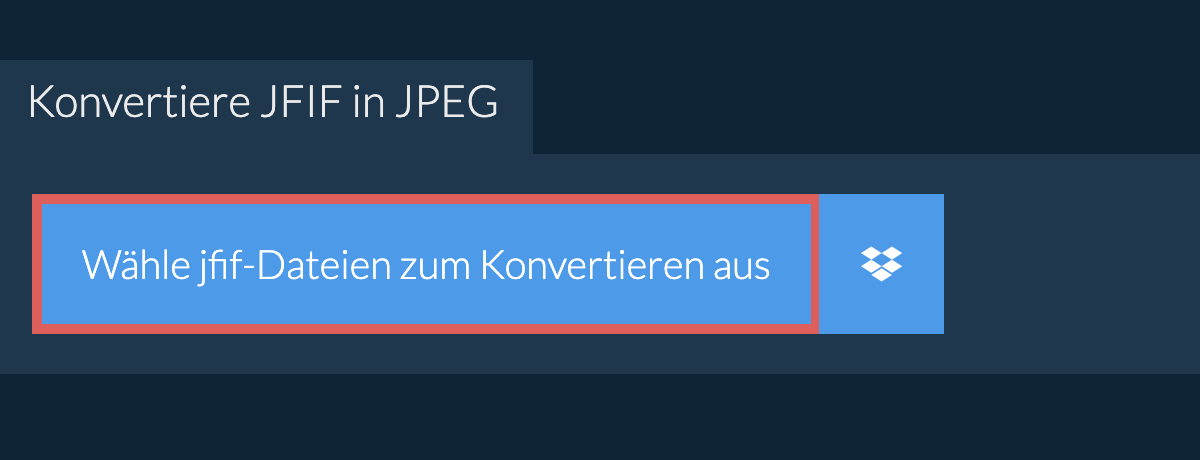 Konvertiere jfif in jpeg