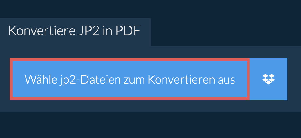 Konvertiere jp2 in pdf