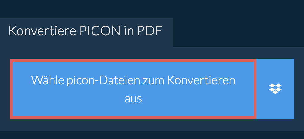 Konvertiere picon in pdf