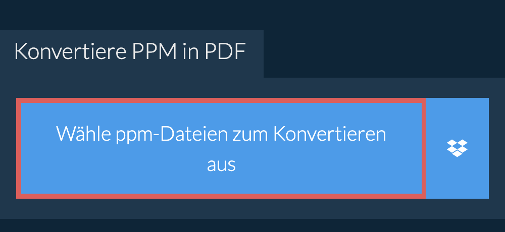 Konvertiere ppm in pdf