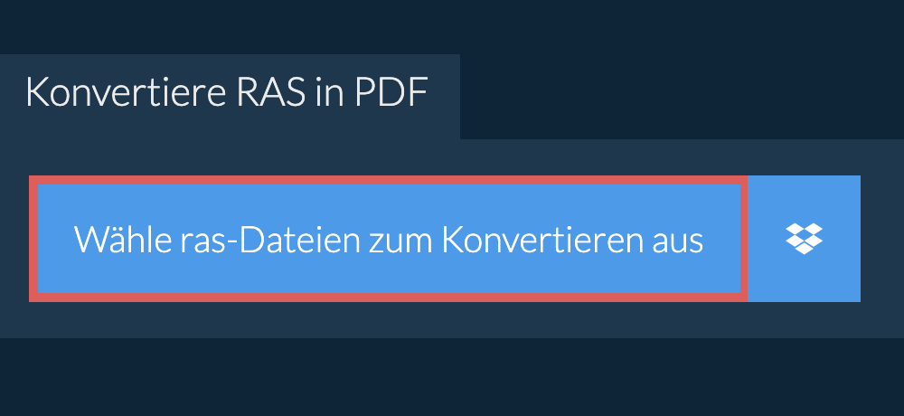 Konvertiere ras in pdf