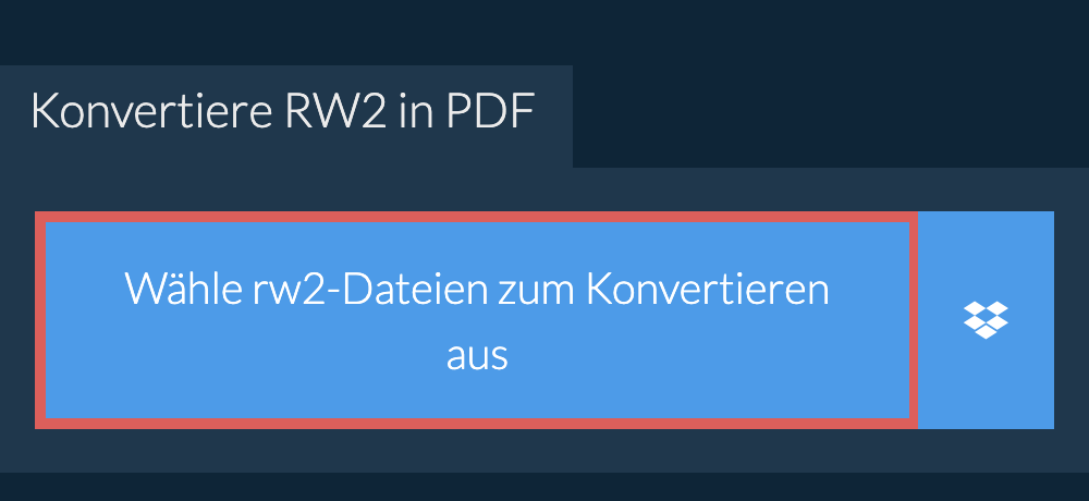 Konvertiere rw2 in pdf