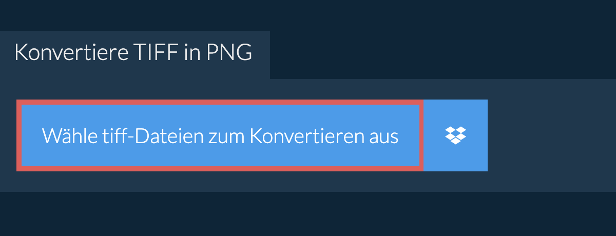 Konvertiere tiff in png