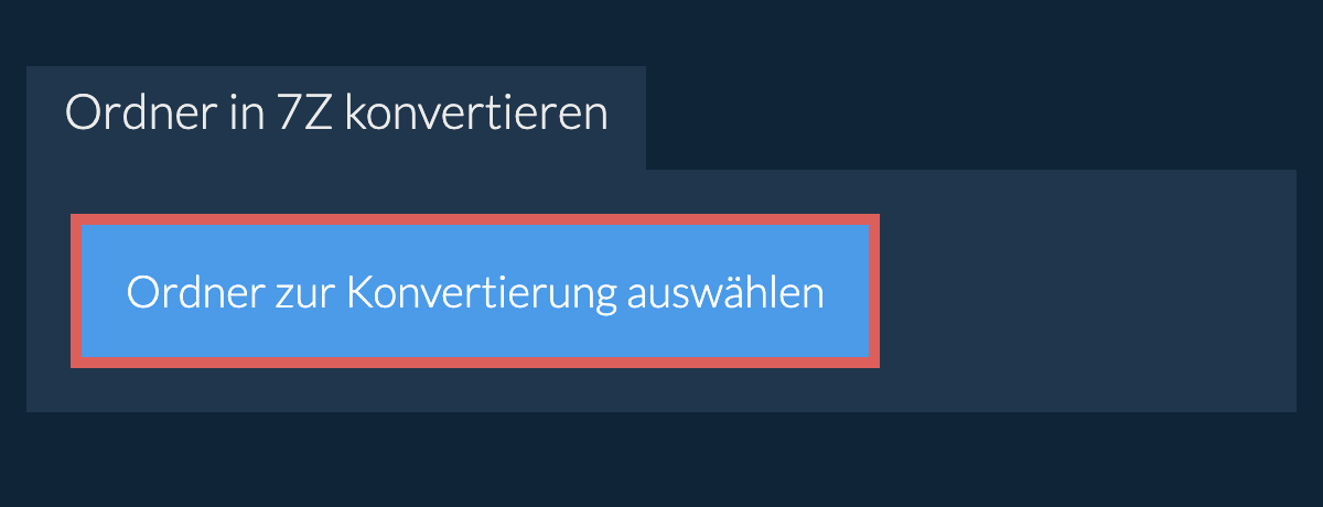 Ordner in 7z konvertieren