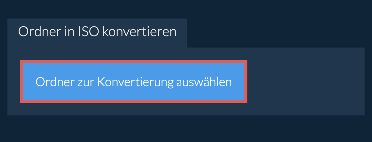 Ordner in iso konvertieren