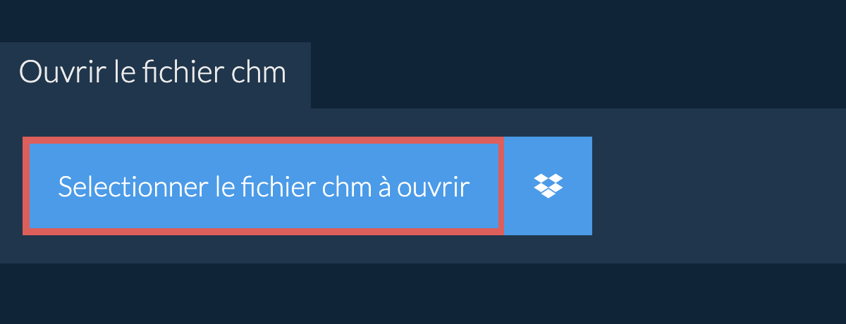 Ouvrir le fichier chm
