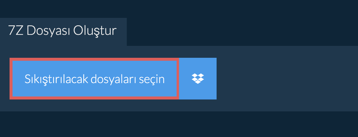 7z Dosyası Oluştur