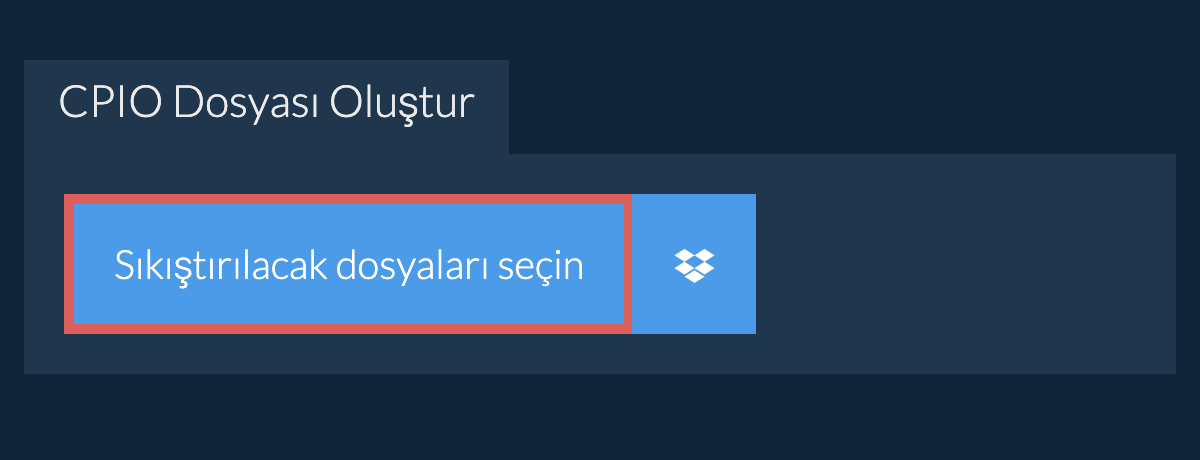 cpio Dosyası Oluştur