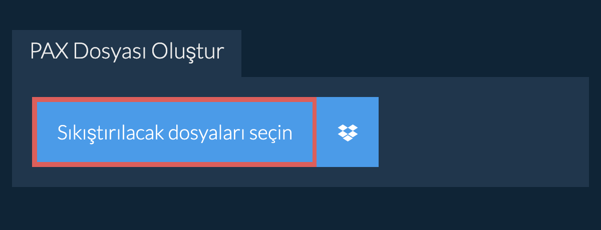 pax Dosyası Oluştur