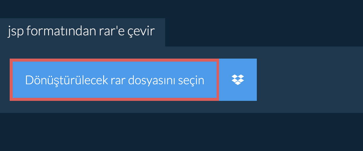 jsp formatından rar'e çevir